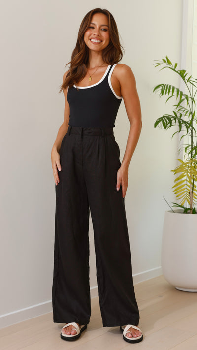 Load image into Gallery viewer, Tillie Pants - Black - Billy J
