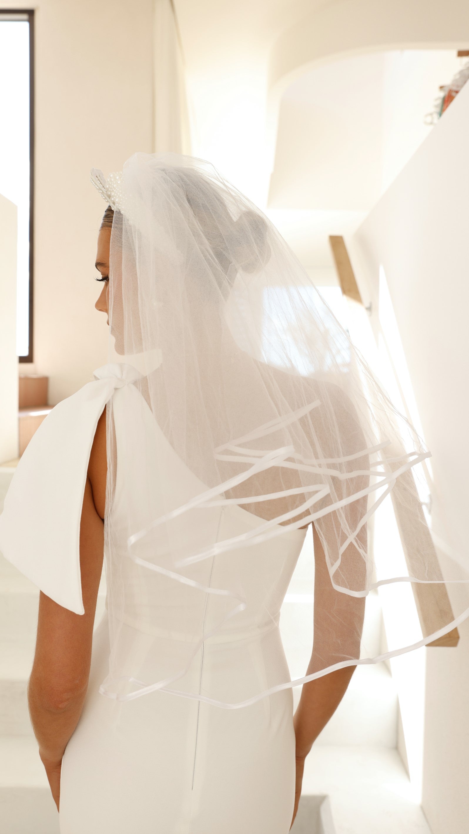 Bride To Be Veil - White - Billy J