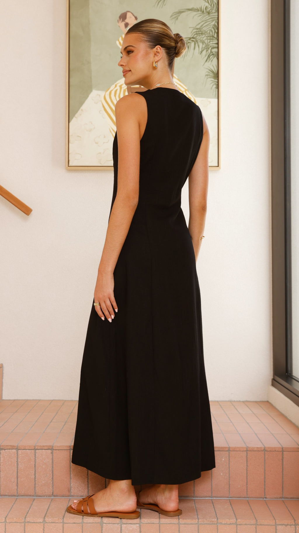 Lina Maxi Dress - Black - Billy J