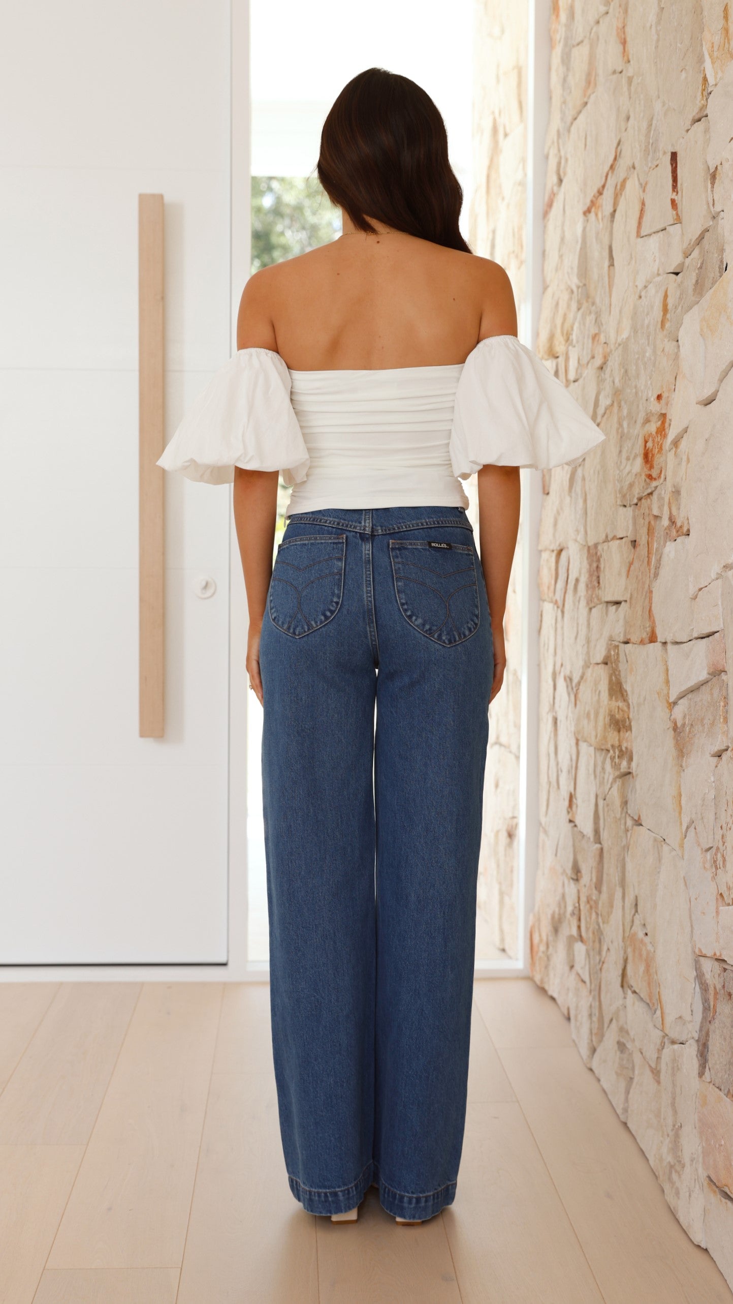 Florence Crop Top - White - Billy J