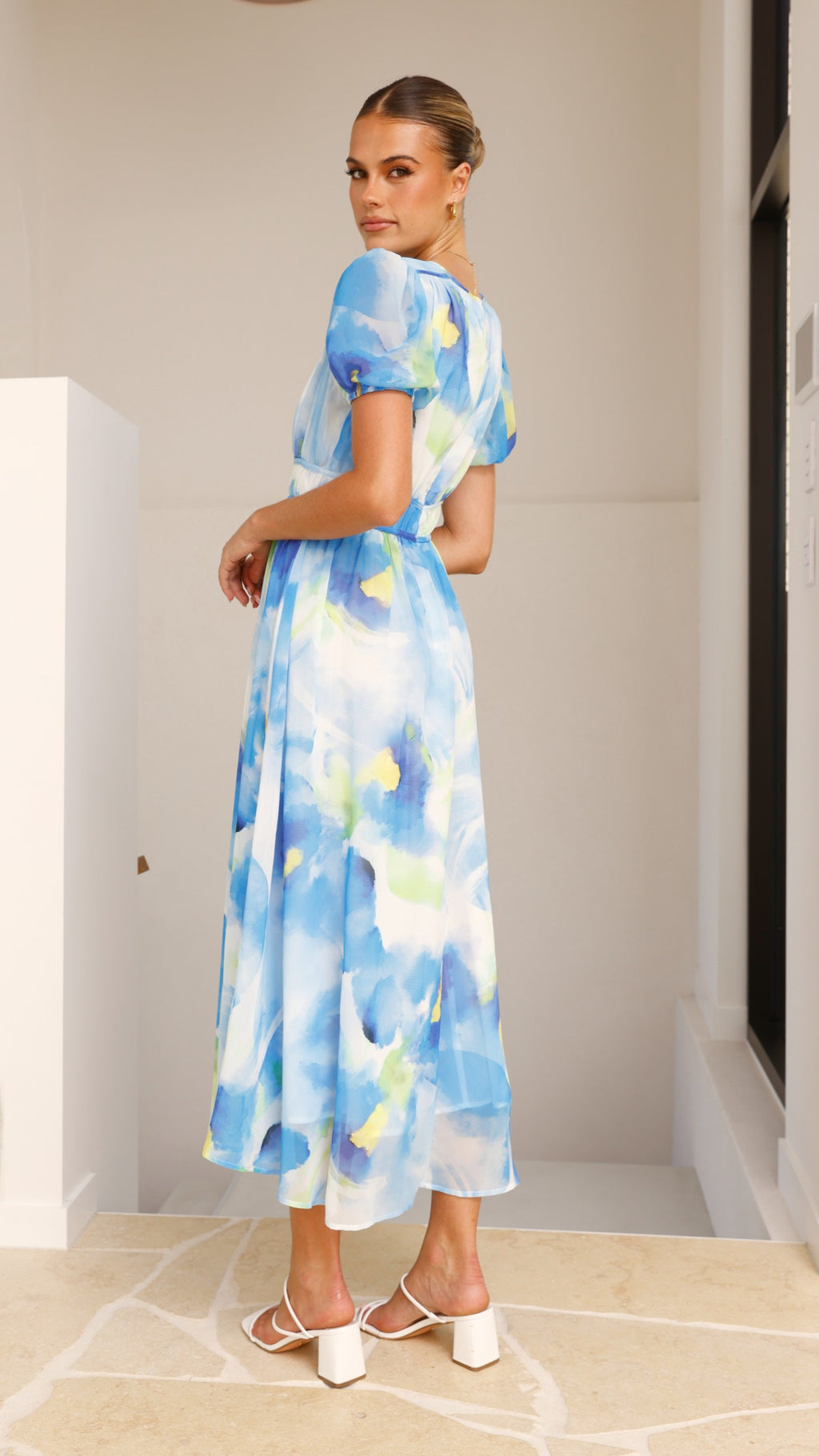 Amberose Maxi Dress - Blue/Green - Billy J