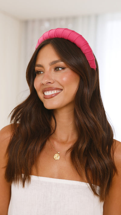 Load image into Gallery viewer, Betty Headband - Hot Pink - Billy J
