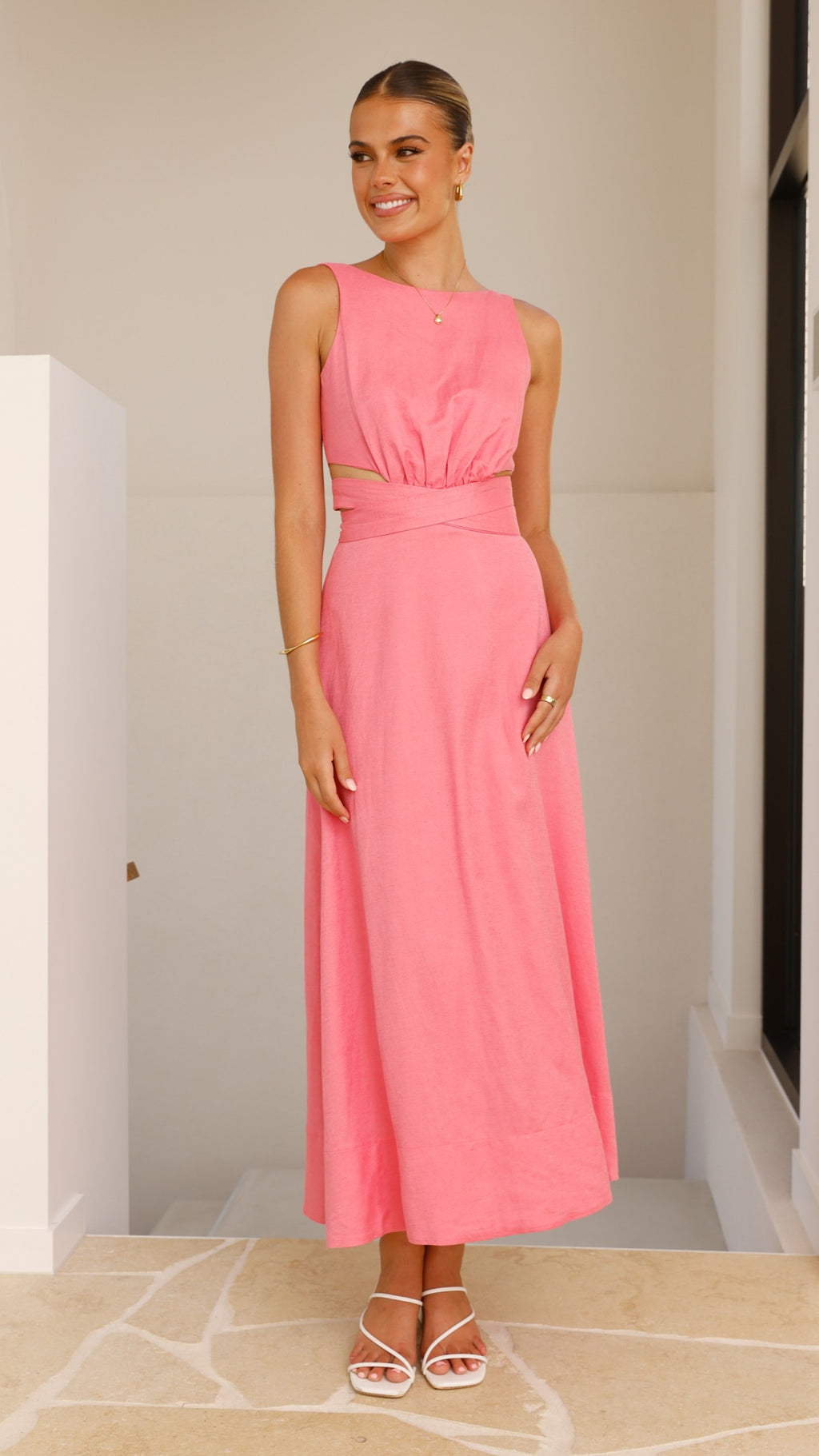 Kimberley Maxi Dress - Pink - Billy J