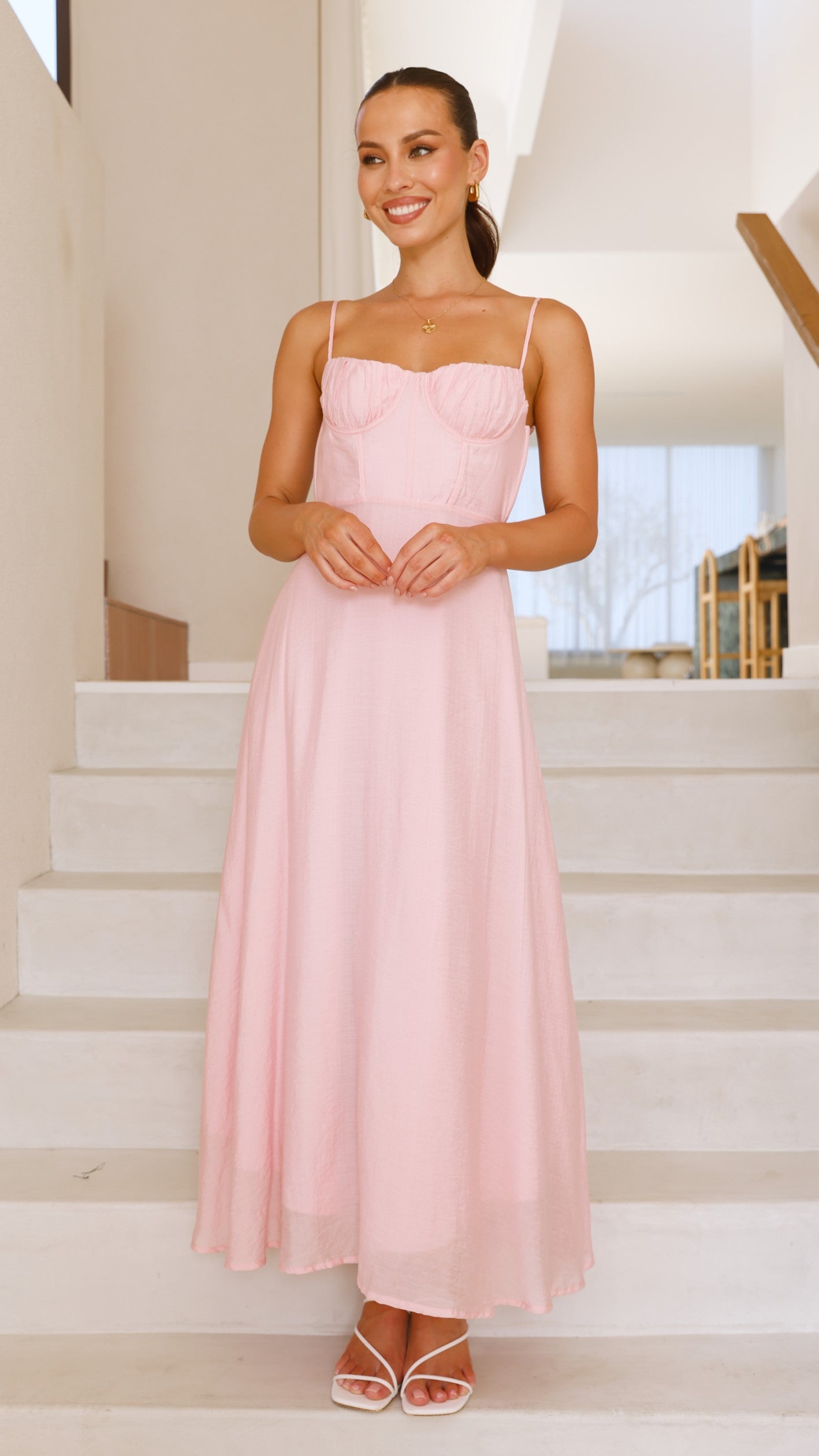 Rahima Maxi Dress - Pink - Billy J