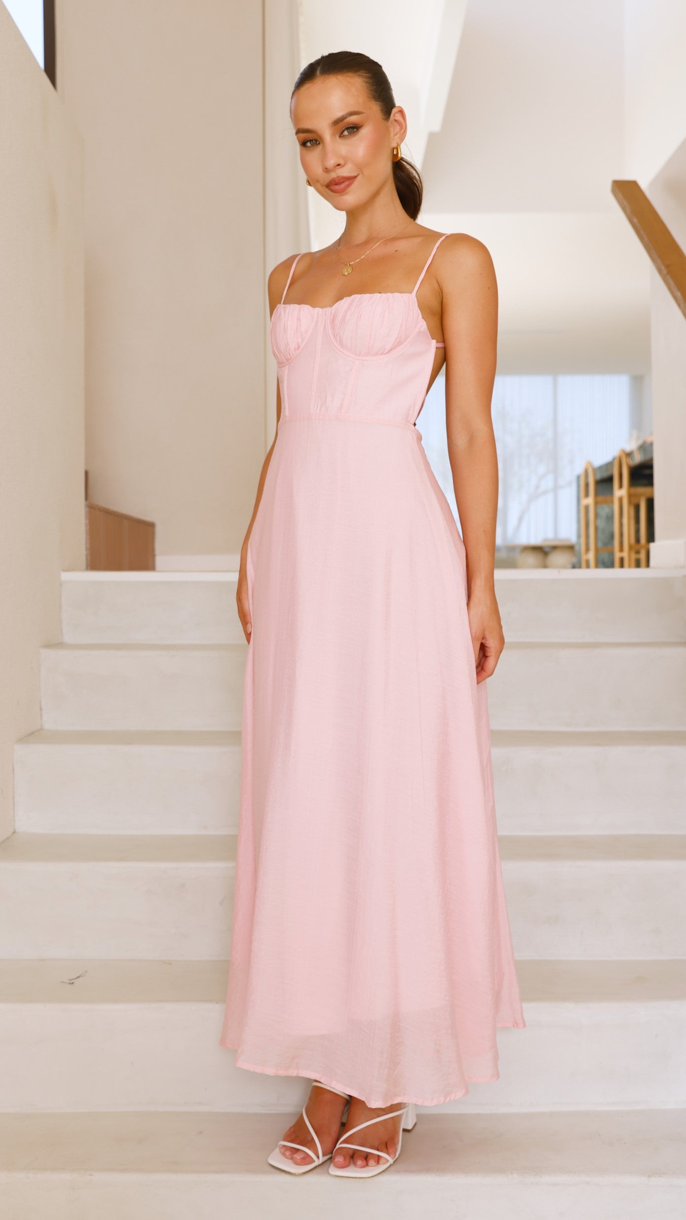 Rahima Maxi Dress - Pink - Billy J