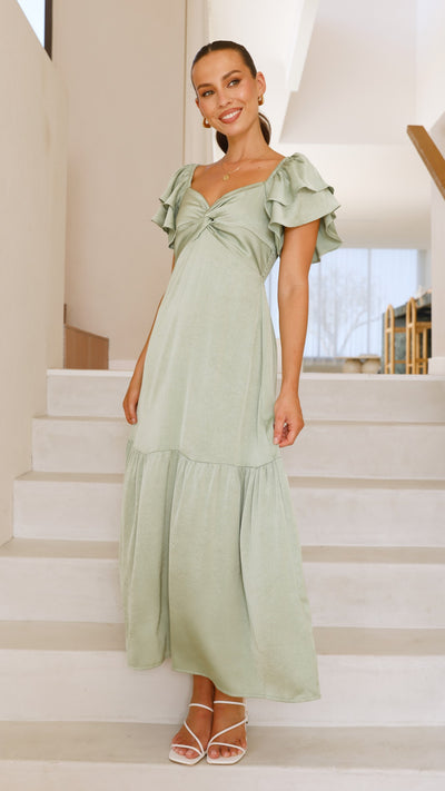 Load image into Gallery viewer, Averianna Maxi Dress - Sage - Billy J
