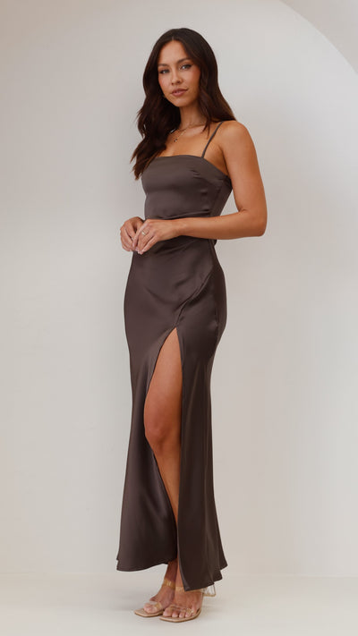 Load image into Gallery viewer, Ilana Maxi Dress - Espresso - Billy J
