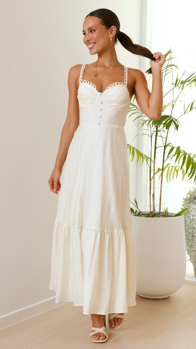 Load image into Gallery viewer, Beatrix Maxi Dress - Butter - Billy J
