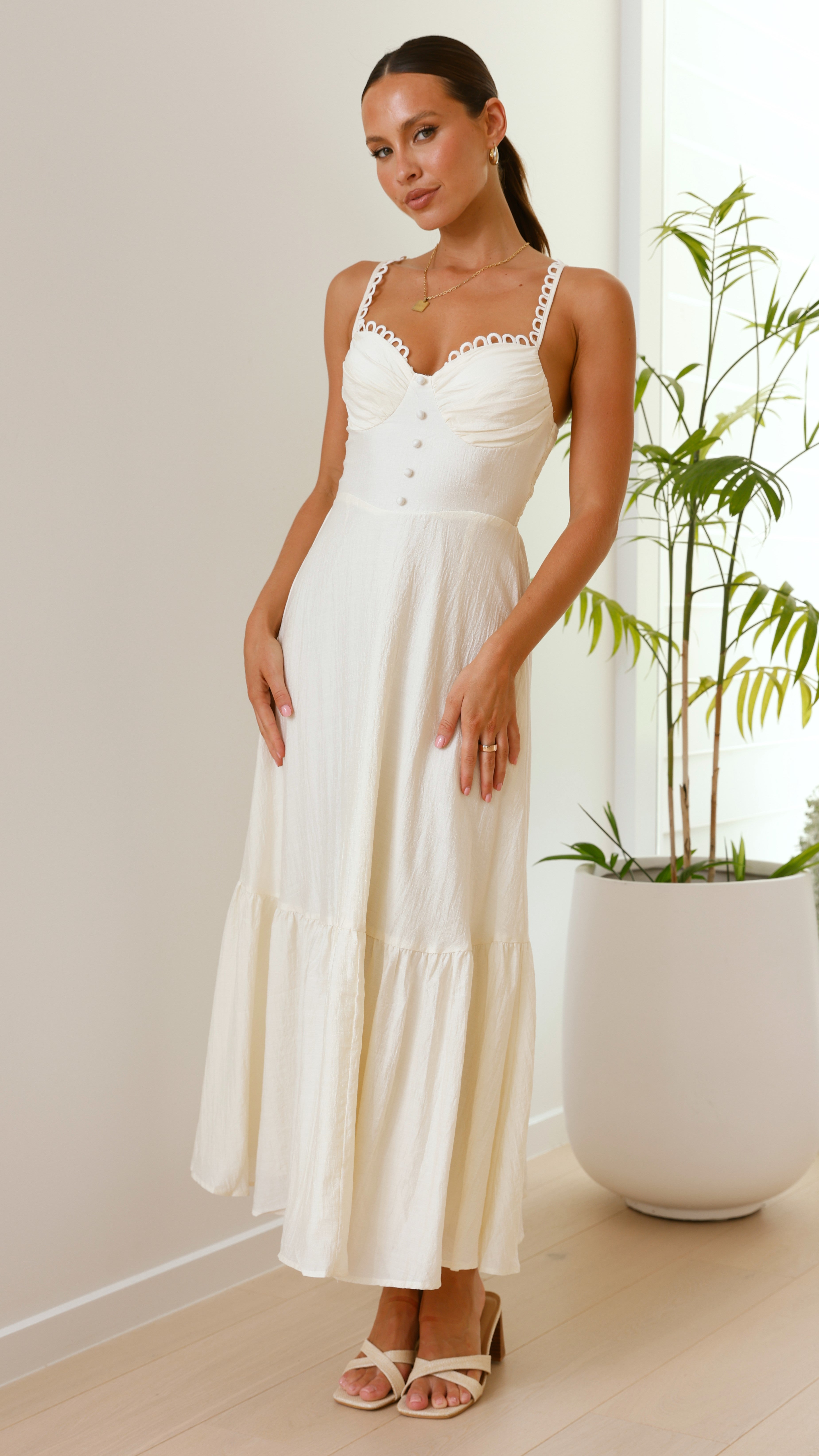 Beatrix Maxi Dress - Butter - Billy J