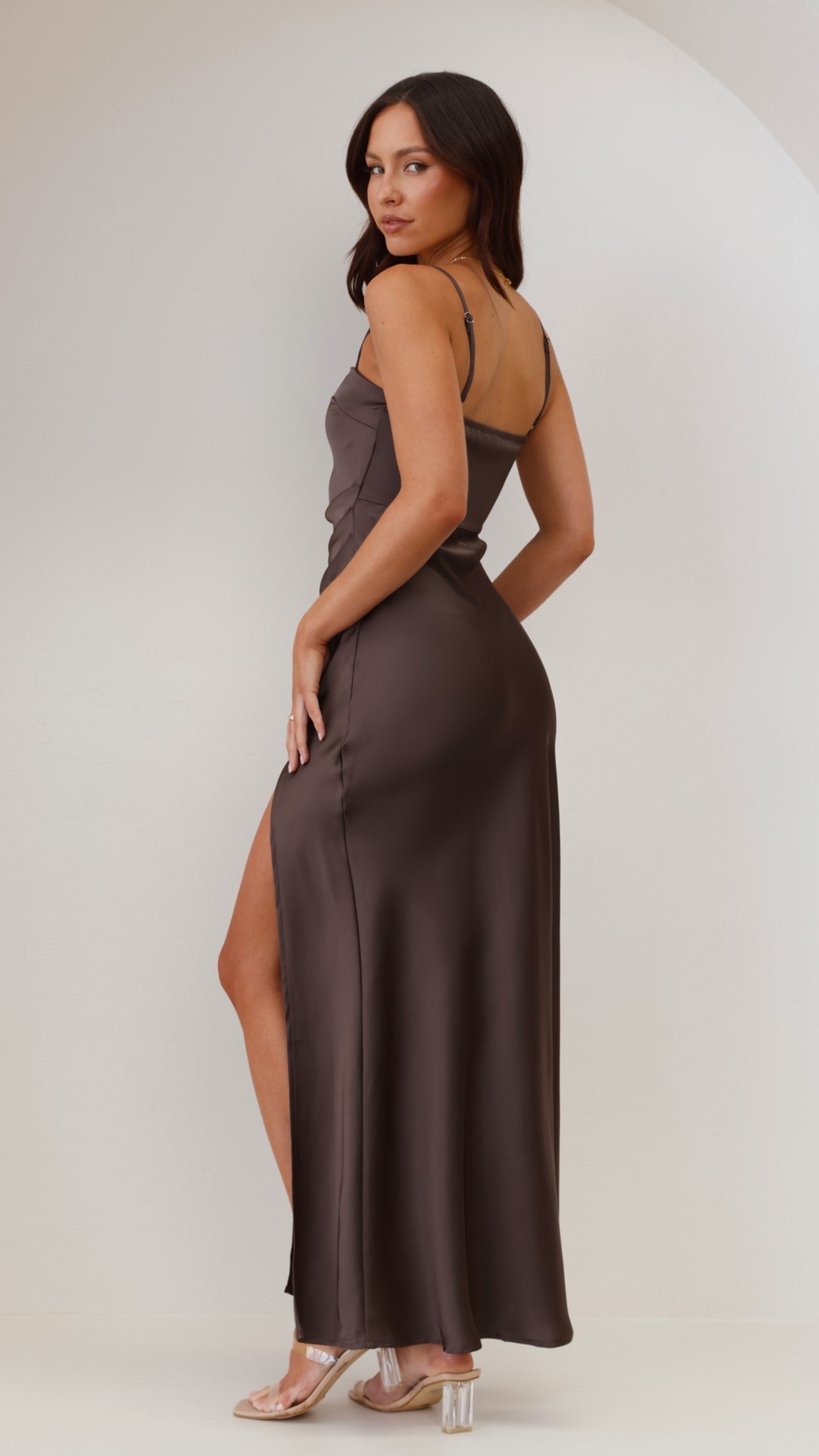 Ilana Maxi Dress - Espresso - Billy J