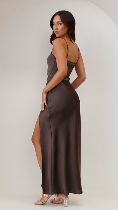 Load image into Gallery viewer, Ilana Maxi Dress - Espresso - Billy J
