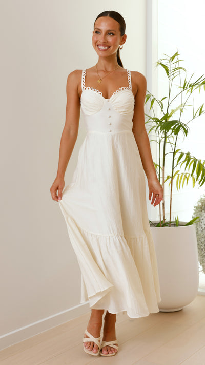 Load image into Gallery viewer, Beatrix Maxi Dress - Butter - Billy J
