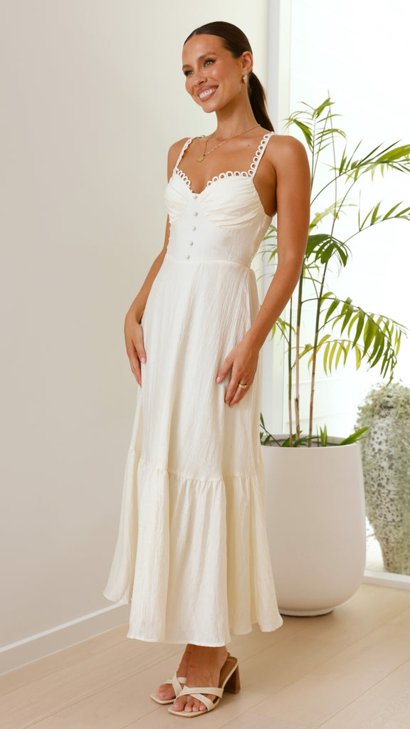 Beatrix Maxi Dress - Butter - Billy J