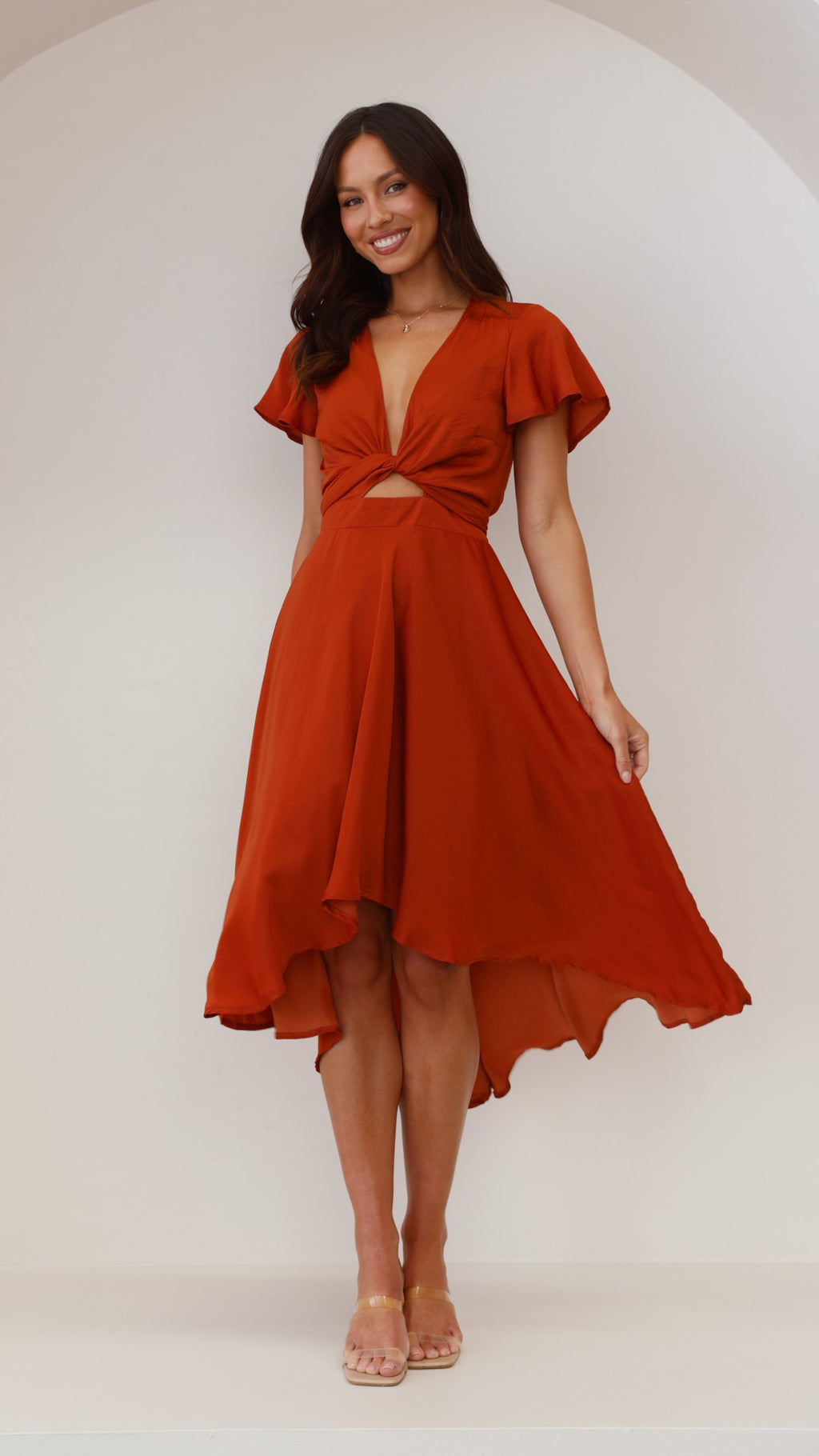 Sunny Daze Dress - Rust - Billy J