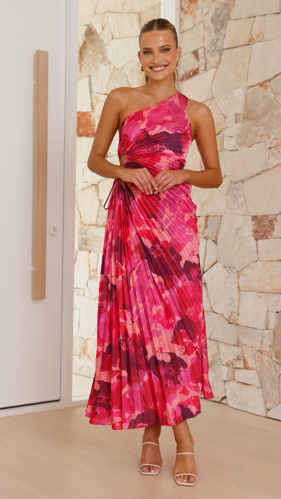 Laken Maxi Dress - Pink Floral - Billy J