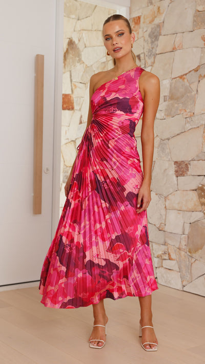 Load image into Gallery viewer, Laken Maxi Dress - Pink Floral - Billy J
