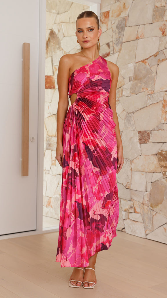 Laken Maxi Dress - Pink Floral - Billy J