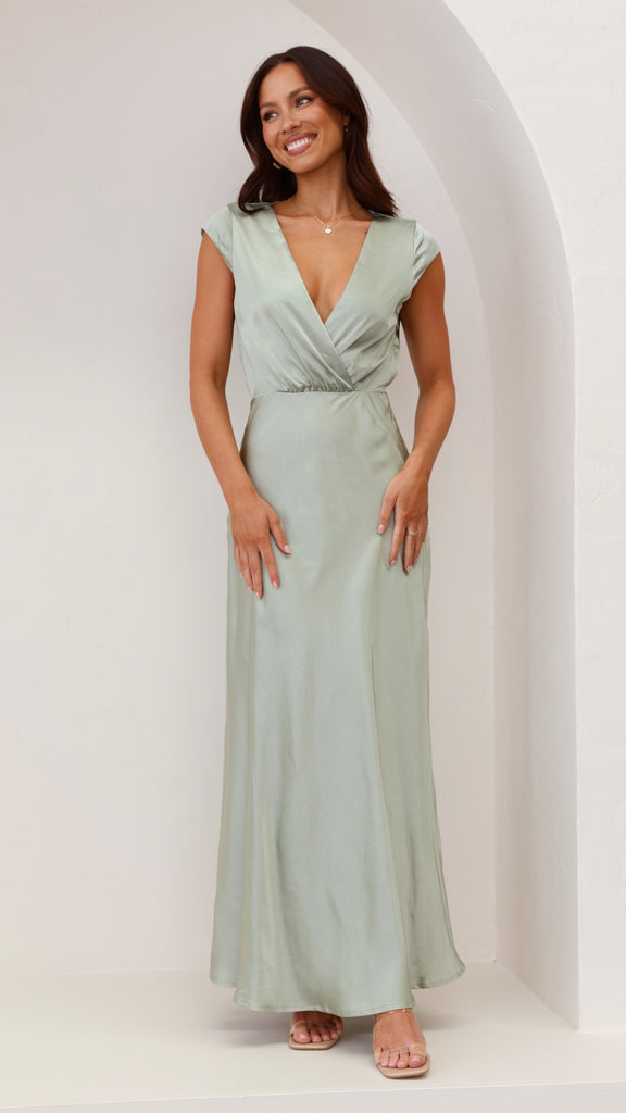 Selma Maxi Dress - Sage - Billy J