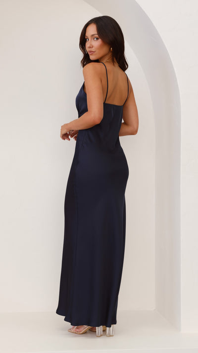 Load image into Gallery viewer, Ziah Maxi Dress - Navy - Billy J
