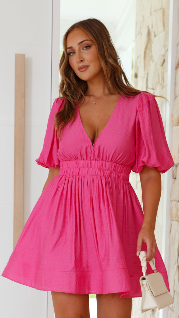 Erin Mini Dress - Pink - Billy J