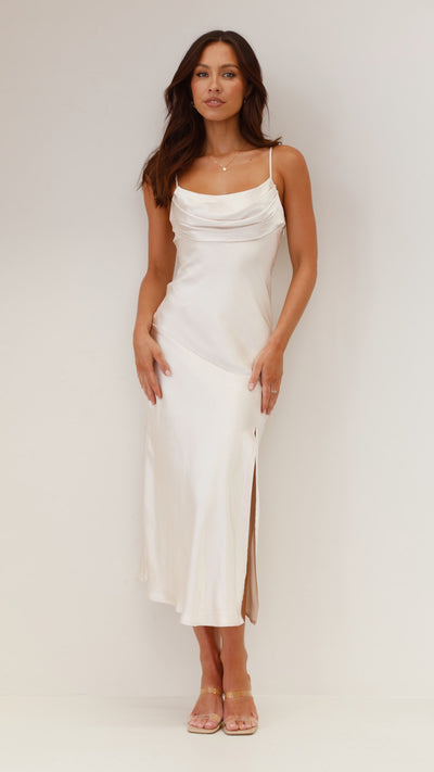 Load image into Gallery viewer, Celina Midi Dress - Champagne - Billy J
