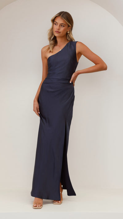 Load image into Gallery viewer, Victoria Maxi Dress - Navy - Billy J
