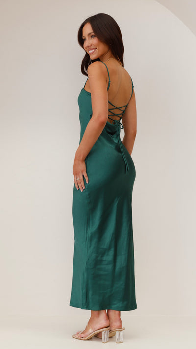 Load image into Gallery viewer, Keira Maxi Dress - Emerald - Billy J
