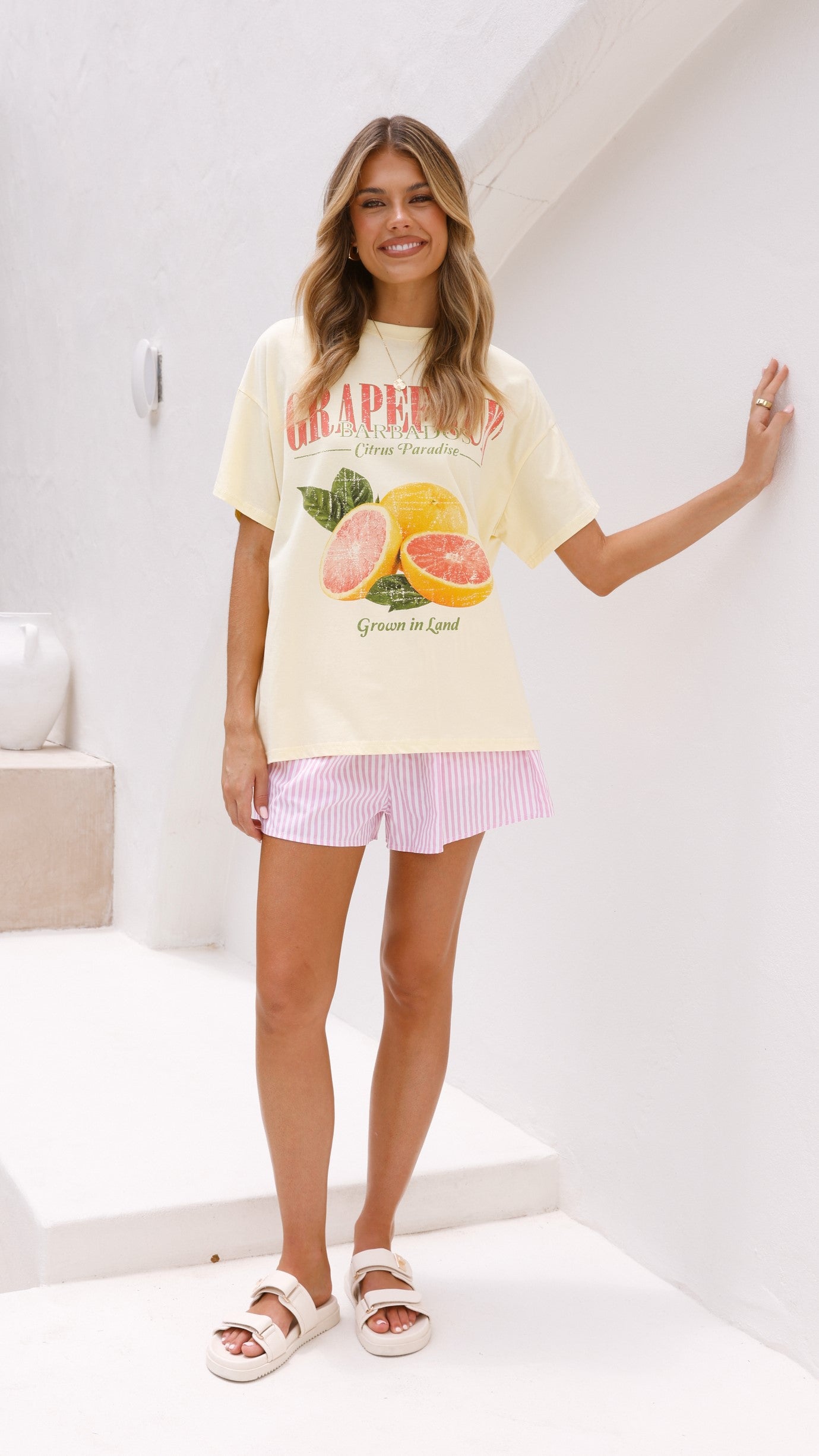 Grapefruit Paradise Set - Yellow/Pink - Billy J