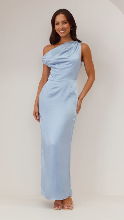 Load image into Gallery viewer, Harlowe Maxi Dress - Blue - Billy J
