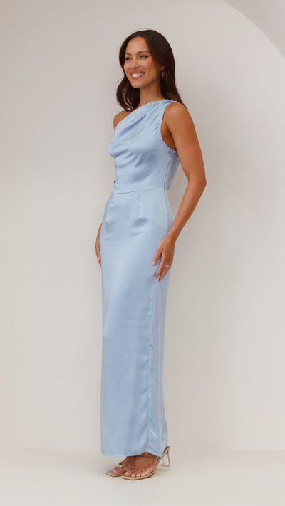 Load image into Gallery viewer, Harlowe Maxi Dress - Blue - Billy J
