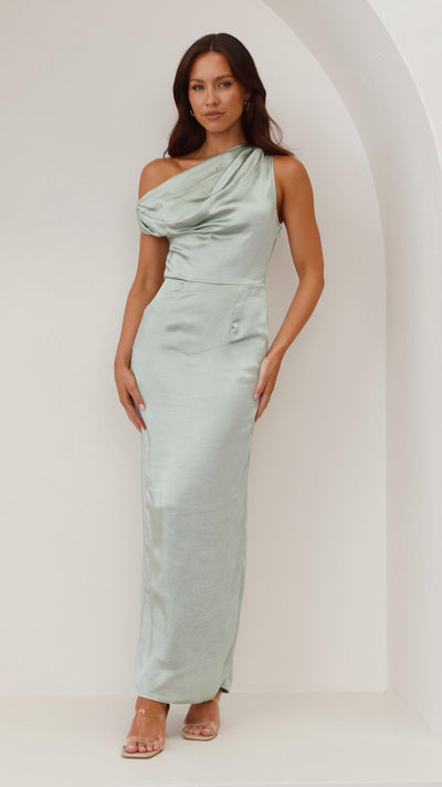 Load image into Gallery viewer, Harlowe Maxi Dress - Sage - Billy J
