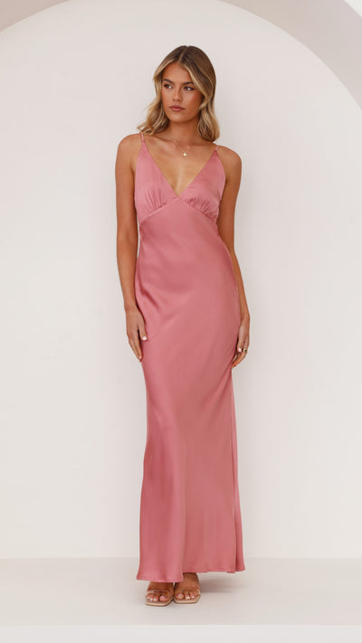 Load image into Gallery viewer, Ziah Maxi Dress - Baked Rose - Billy J
