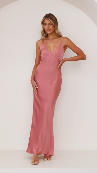 Load image into Gallery viewer, Ziah Maxi Dress - Baked Rose - Billy J
