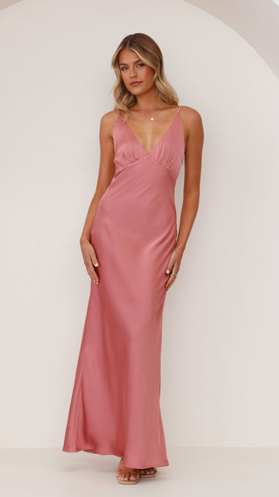 Load image into Gallery viewer, Ziah Maxi Dress - Baked Rose - Billy J
