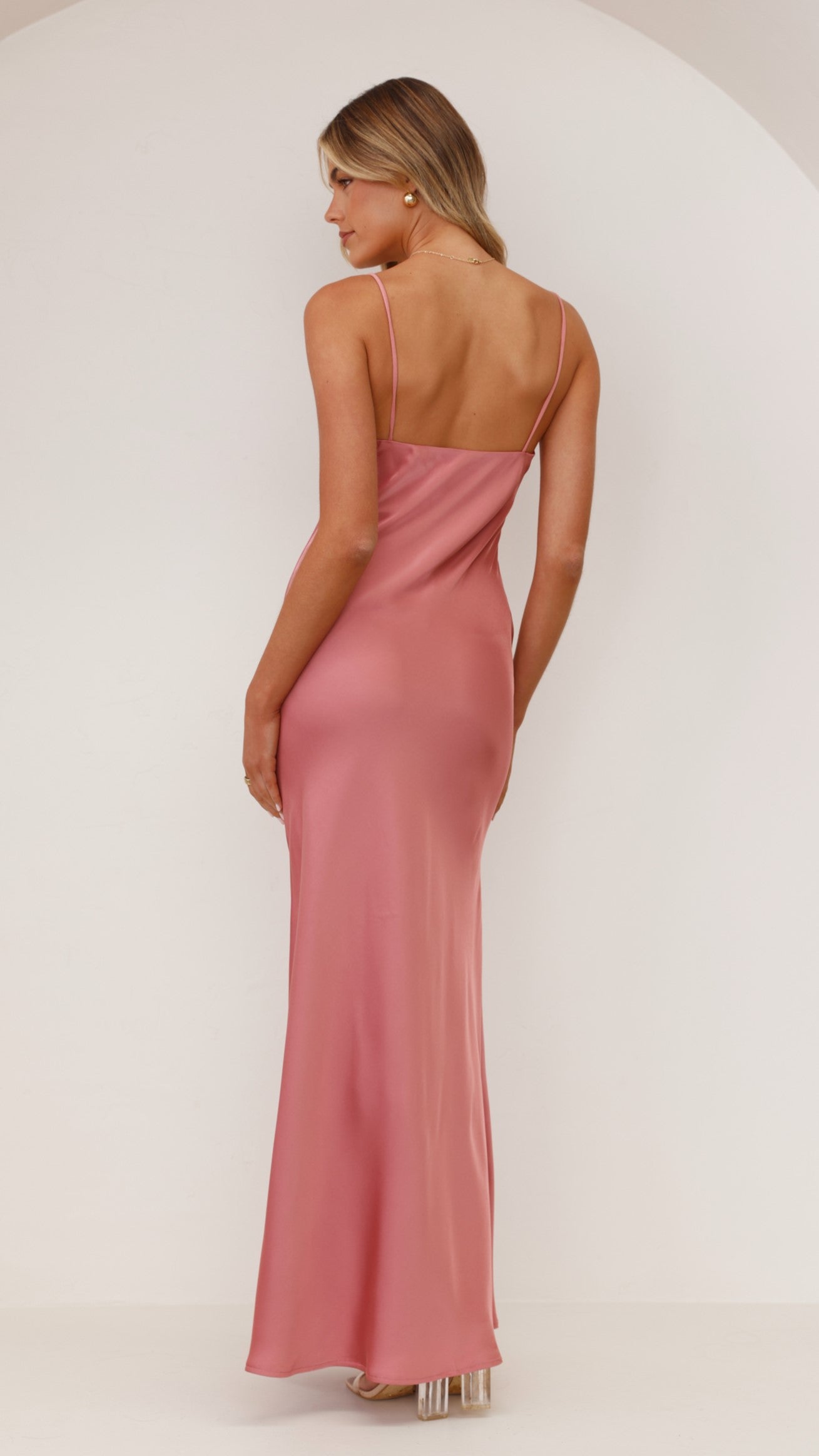 Ziah Maxi Dress - Baked Rose - Billy J