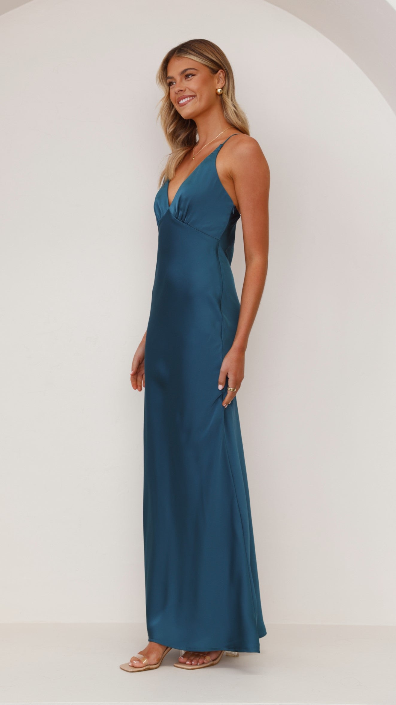 Ziah Maxi Dress - Teal - Billy J