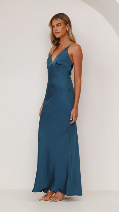 Load image into Gallery viewer, Ziah Maxi Dress - Teal - Billy J
