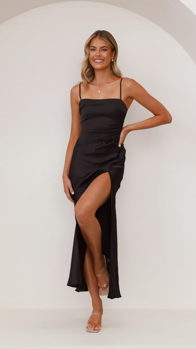 Load image into Gallery viewer, Ilana Maxi Dress - Black - Billy J
