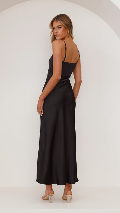 Load image into Gallery viewer, Ilana Maxi Dress - Black - Billy J
