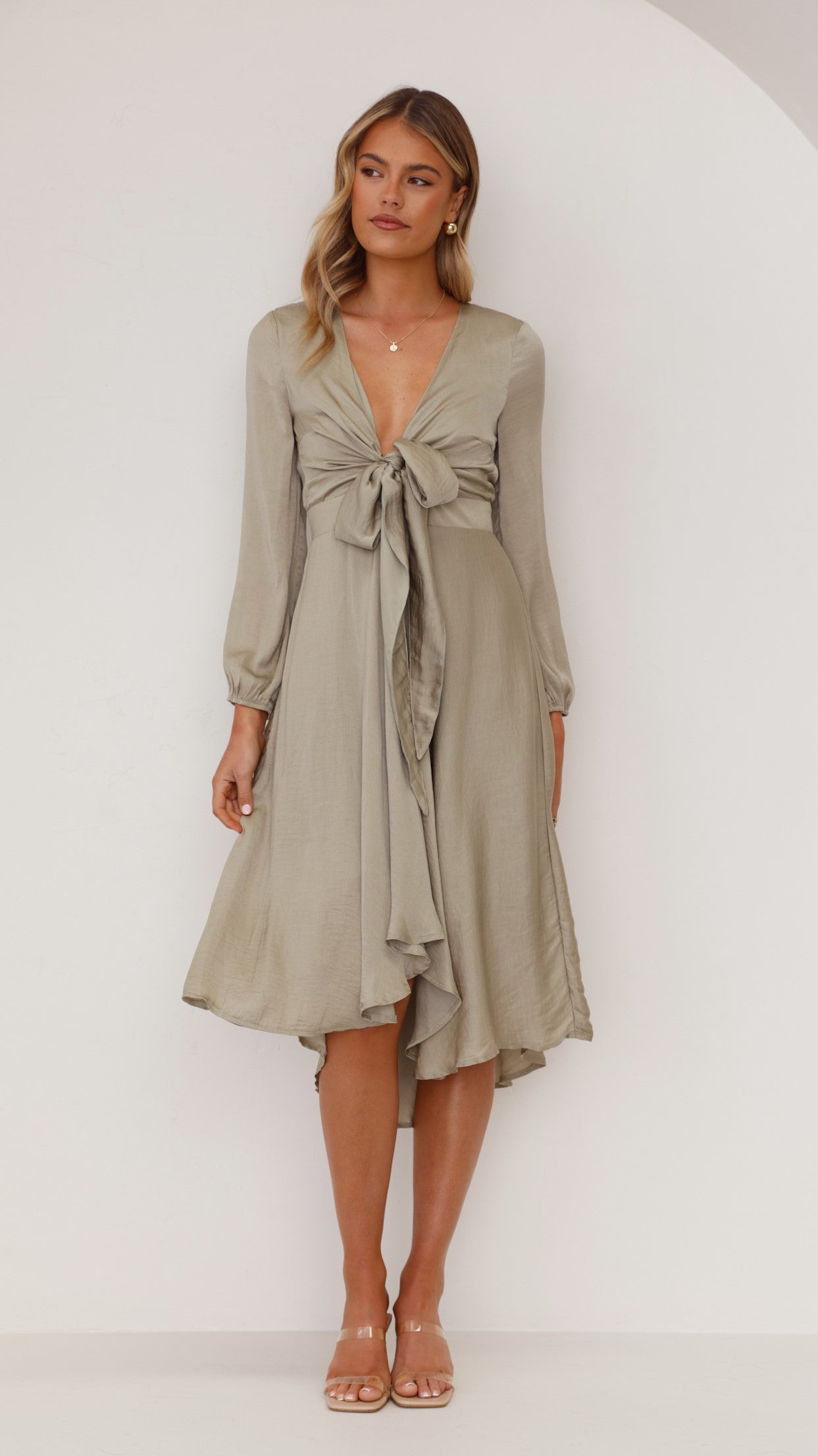 Starry Nights Dress - Olive - Billy J