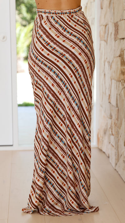 Load image into Gallery viewer, Mindi Maxi Skirt - Geneva Print - Billy J
