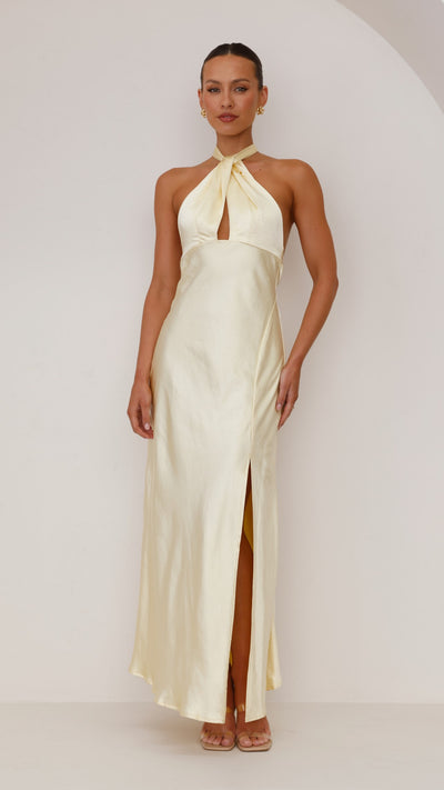 Load image into Gallery viewer, Amalia Maxi Dress - Yellow - Billy J
