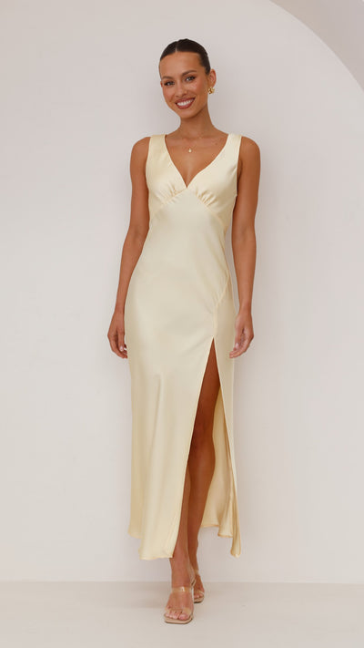 Load image into Gallery viewer, Taylor Maxi Dress - Yellow - Billy J
