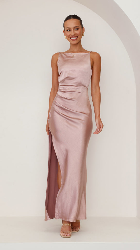 Ava Maxi Dress - Dusty Pink - Billy J