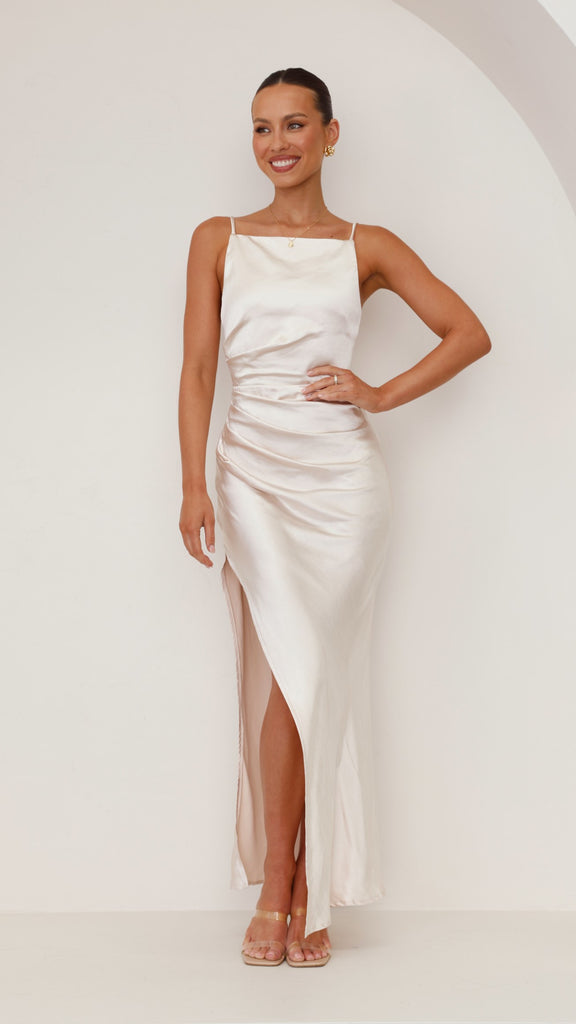 Ava Maxi Dress - Champagne - Billy J