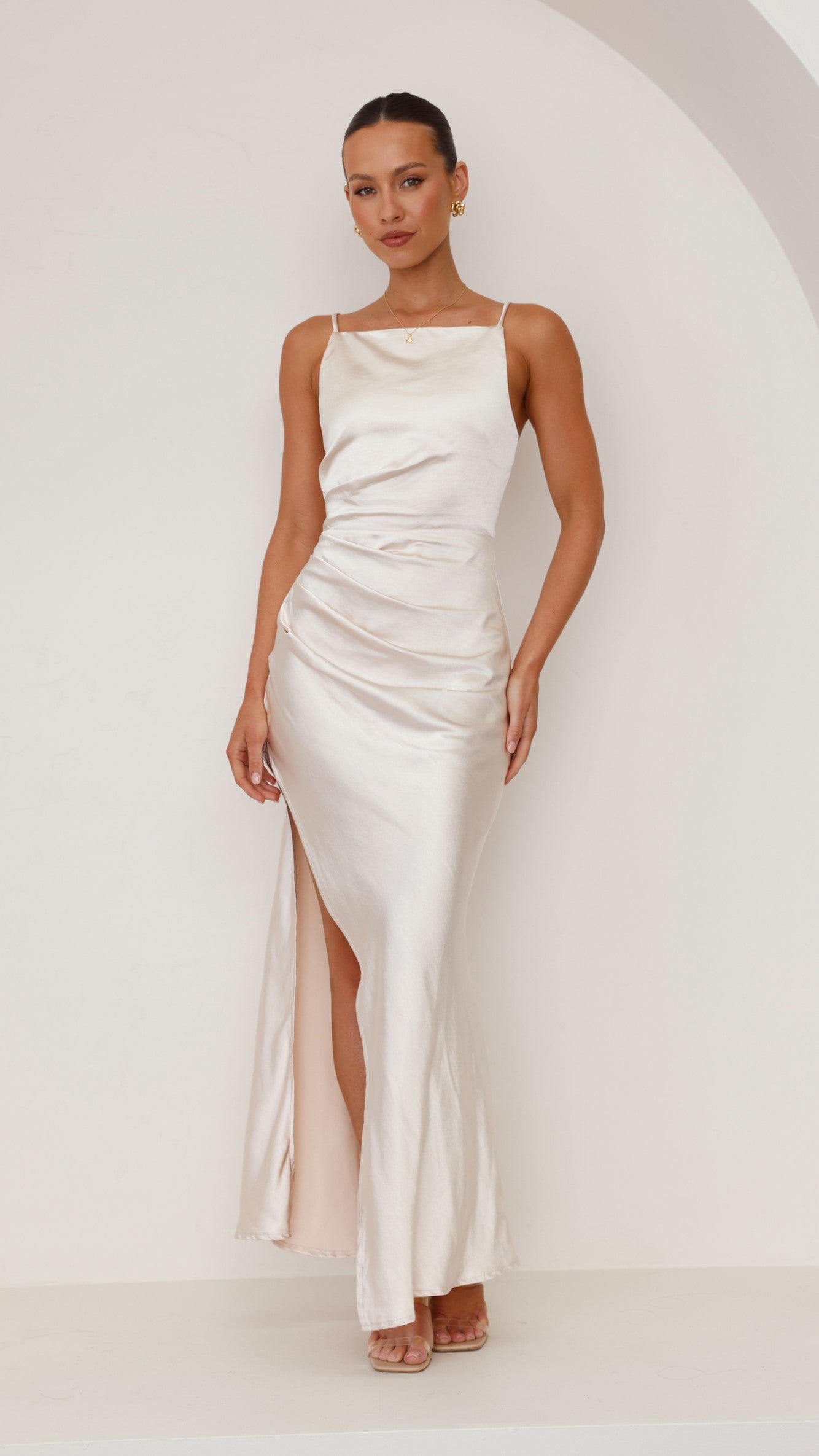 Ava Maxi Dress - Champagne - Billy J