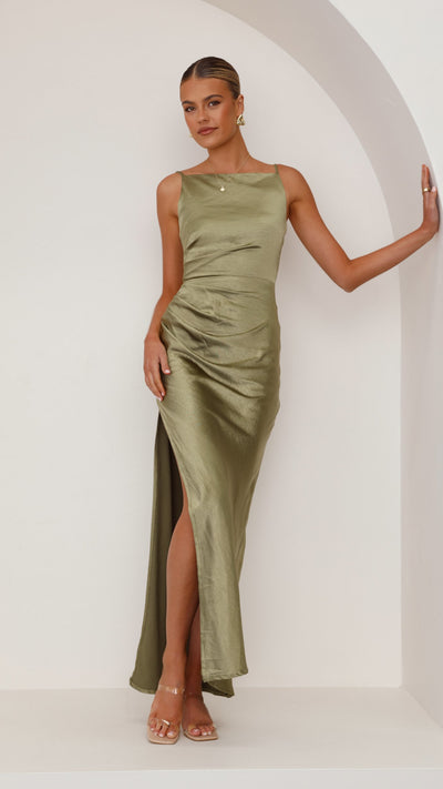 Load image into Gallery viewer, Ava Maxi Dress - Olive - Billy J
