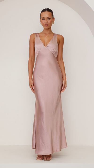 Load image into Gallery viewer, Sofia Maxi Dress - Dusty Pink - Billy J
