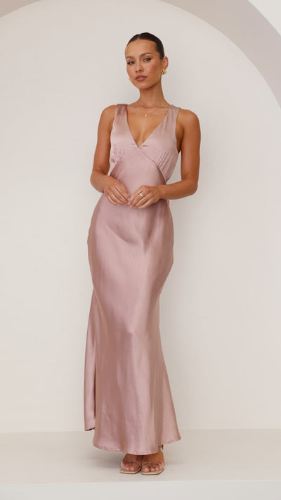 Load image into Gallery viewer, Sofia Maxi Dress - Dusty Pink - Billy J
