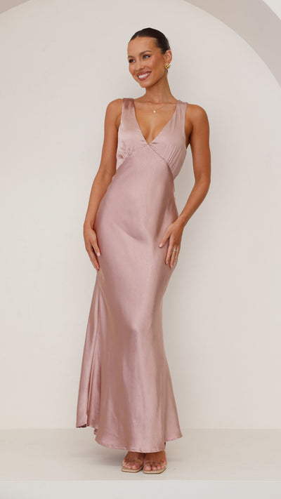 Load image into Gallery viewer, Sofia Maxi Dress - Dusty Pink - Billy J
